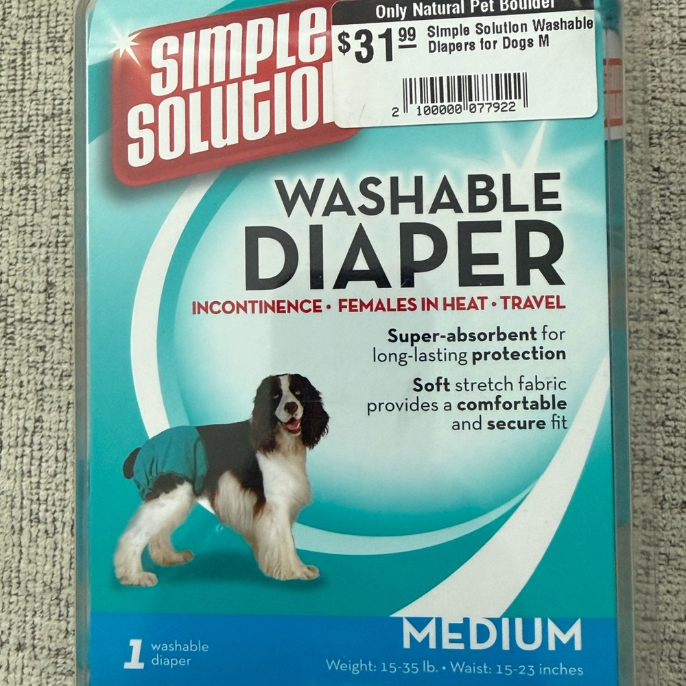 Washable Dog Diaper - Blue